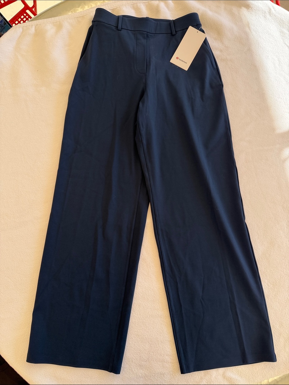 lululemon athletica Men's Dark Navy Straight-Leg Dress Pants